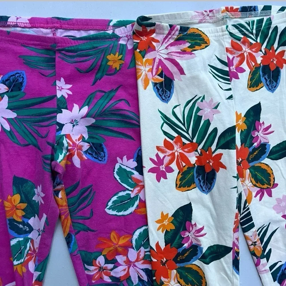 Old Navy Printed Cropped Leggings Capri for Girls size 10-12